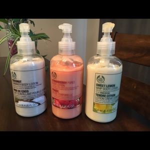 The Body Shop Lotions Coconut, Strawberry & Lemon